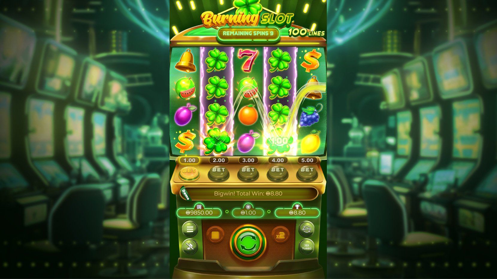 Burning Slot 100 screenshot 4